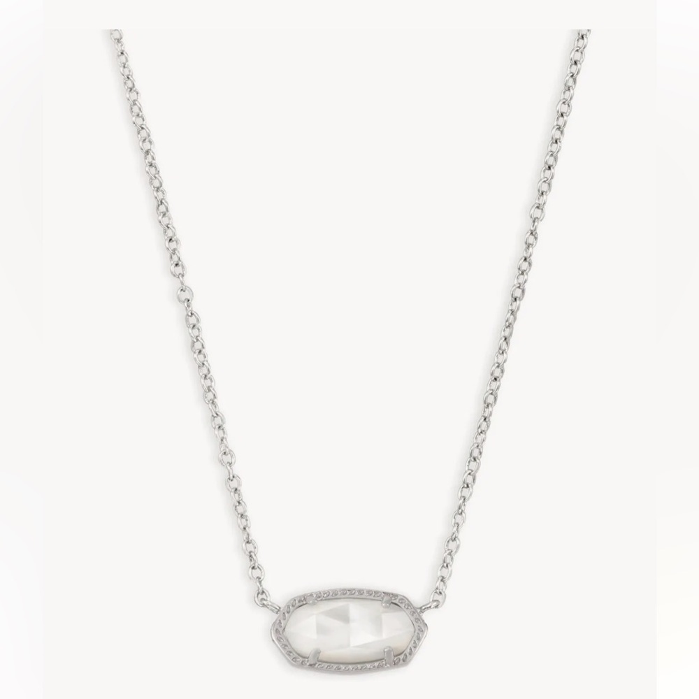 Kendra Scott “Elisa” silver pendant necklace